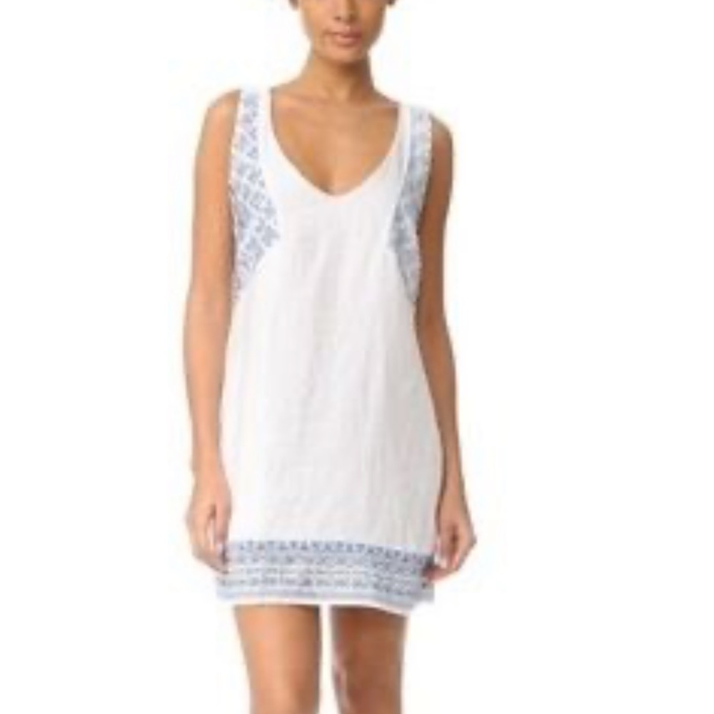 ONDADEMAR Embroidered Shift Dress size medium